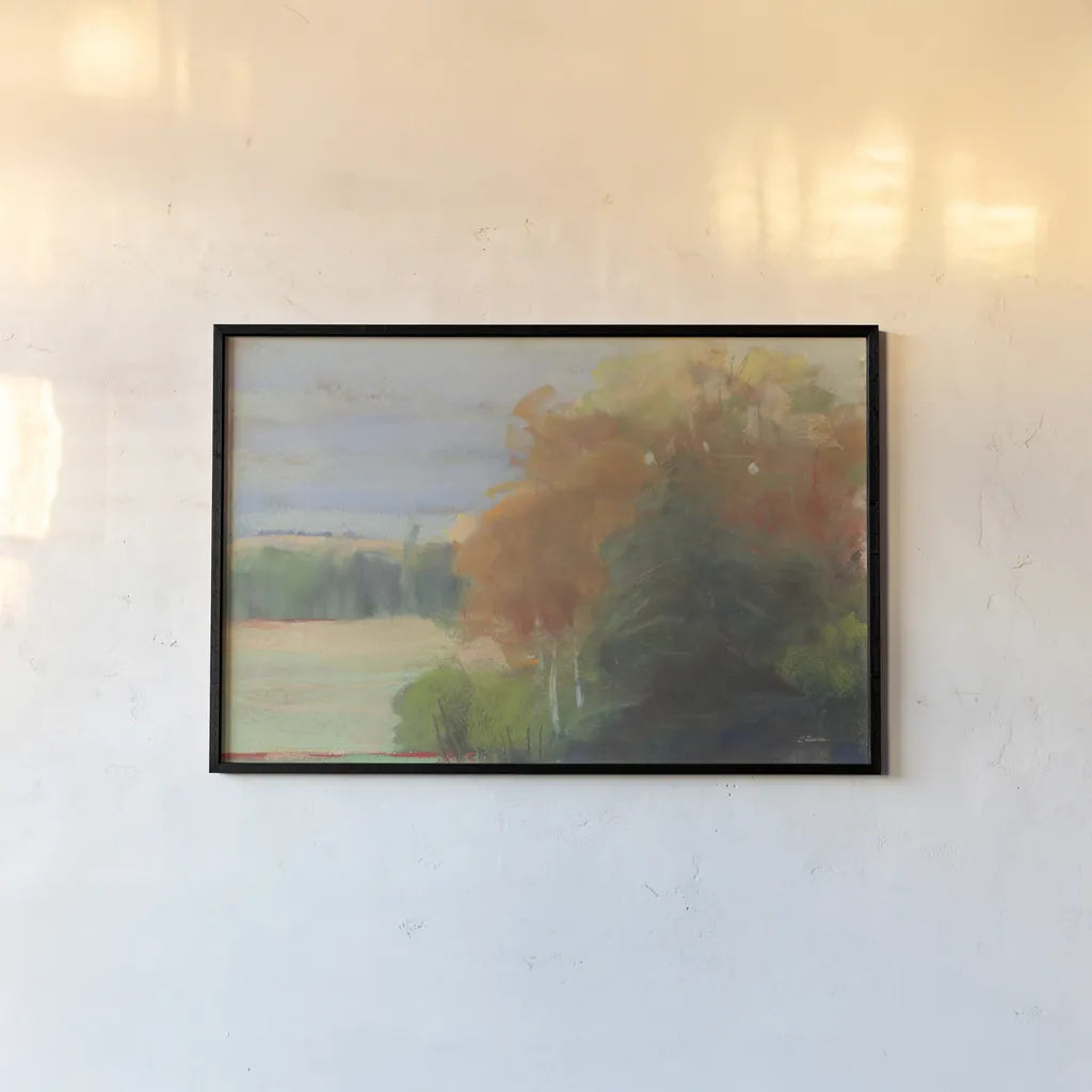 Abstract Field II Crop by Carol Rowan. shown as a paper print in a black flame. Available as a archival giclee rolled canvas, fine art paper, or poster print. SKU 21447i.