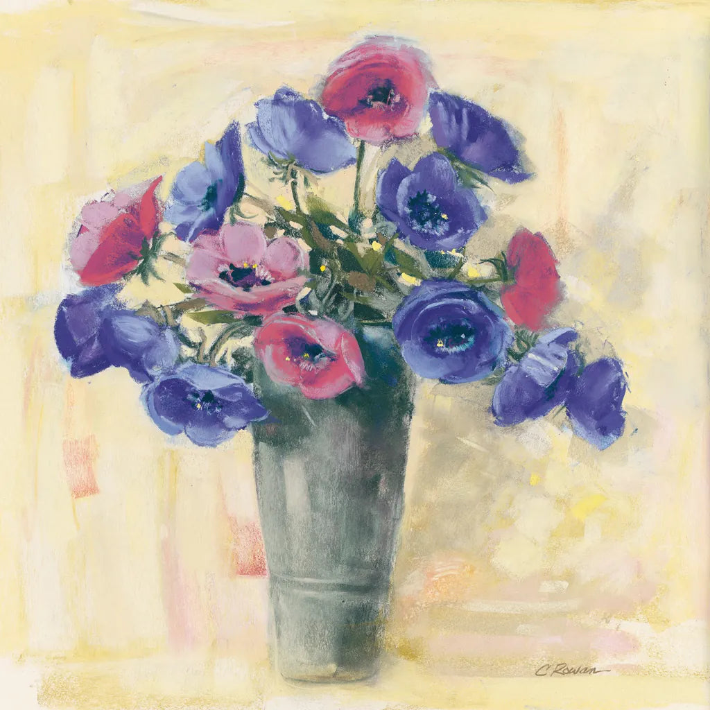 Anemones I by Carol Rowan. SKU 42416a. Archival Giclee Fine art print for wall decor.