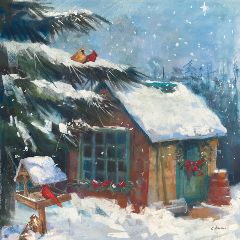 Backyard Beauty v2 by Carol Rowan. SKU 41547a. Archival Giclee Fine art print for wall decor.