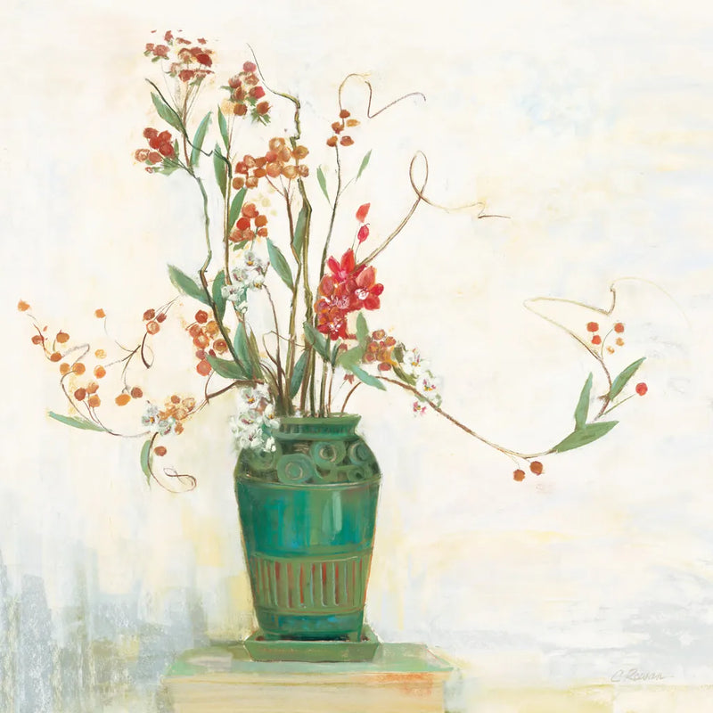 Bittersweet I v2 White by Carol Rowan. SKU 42119a. Archival Giclee Fine art print for wall decor.