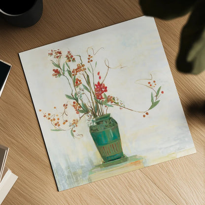 Bittersweet I v2 White by Carol Rowan. Shown as a detailed flat fine art print, highlighting archival giclee quality. Available as an archival giclee rolled canvas, fine art paper, or poster print. SKU 42119a.