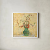 Bittersweet II v2 by Carol Rowan. Shown in a crisp white glass frame for a clean and minimalist style. Available as an archival giclee rolled canvas, fine art paper, or poster print. SKU 42118a.
