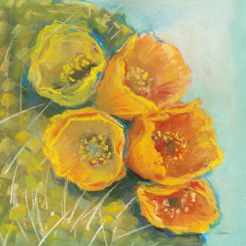 Blooming Succulent II by Carol Rowan. SKU 38632a. Archival Giclee Fine art print for wall decor.