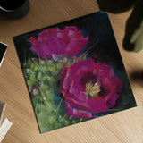 Blooming Succulent III by Carol Rowan. Shown as a detailed flat fine art print, highlighting archival giclee quality. Available as an archival giclee rolled canvas, fine art paper, or poster print. SKU 38633a.
