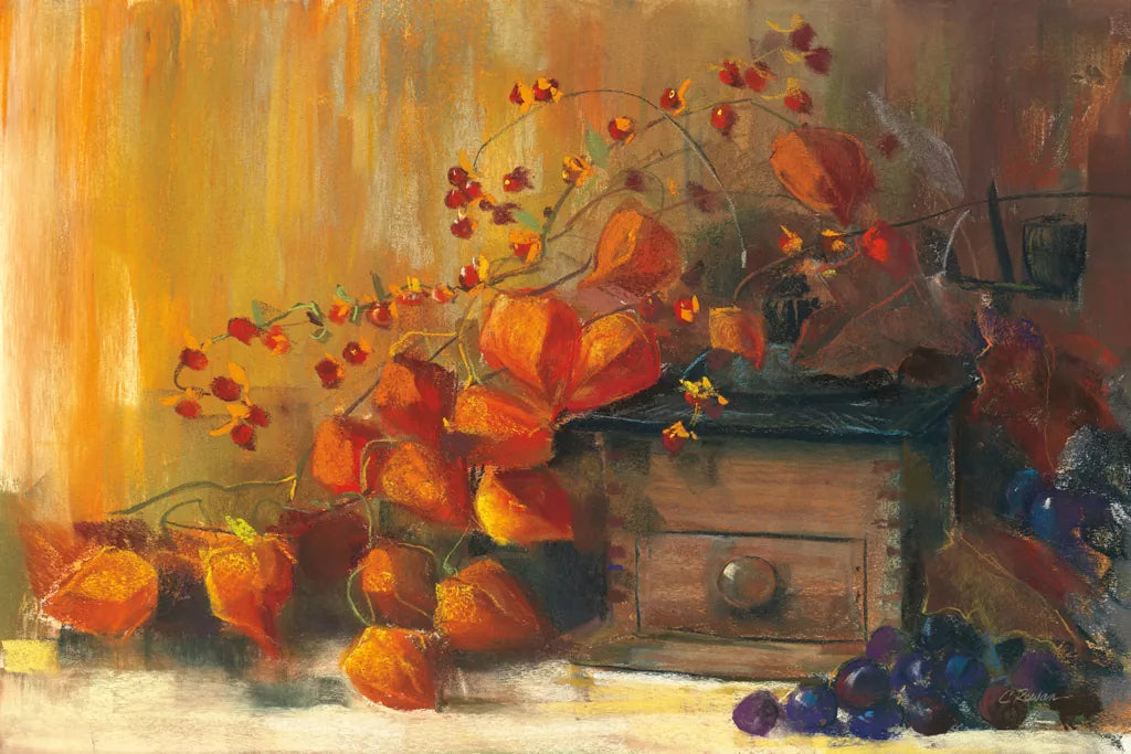 Chinese Lanterns by Carol Rowan. SKU 8753i. Archival Giclee Fine art print for wall decor.