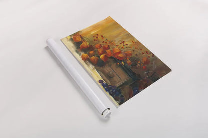 Chinese Lanterns by Carol Rowan. shown as a rolled paper print. Available as archival giclee rolled canvas, fine art paper, or poster print. SKU 8753i.