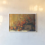 Chinese Lanterns by Carol Rowan. shown as a paper print in a white frame. Available as a archival giclee rolled canvas, fine art paper, or poster print. SKU 8753i.