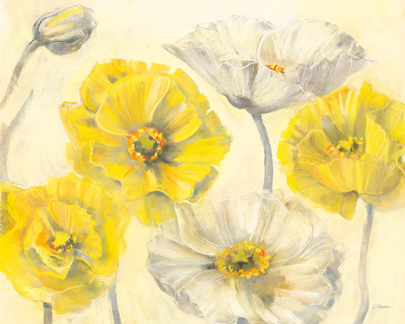 Comtemporary Poppies I by Carol Rowan