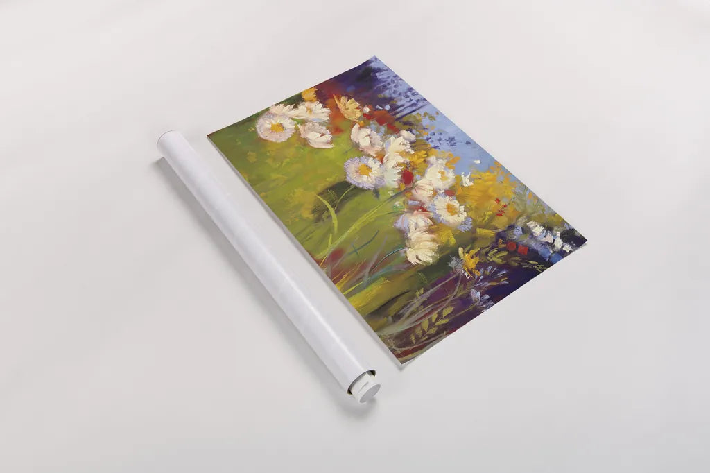 Contemporary Meadow by Carol Rowan. shown as a rolled paper print. Available as archival giclee rolled canvas, fine art paper, or poster print. SKU 6704i.