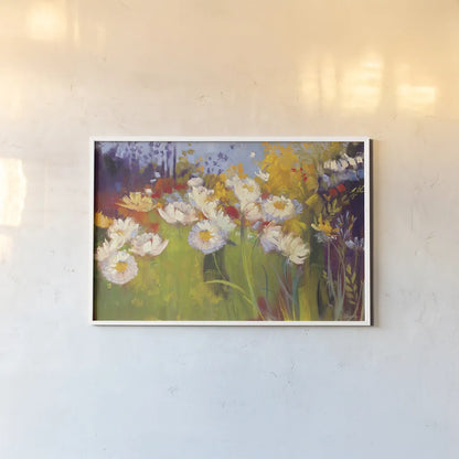 Contemporary Meadow by Carol Rowan. shown as a paper print in a white frame. Available as a archival giclee rolled canvas, fine art paper, or poster print. SKU 6704i.
