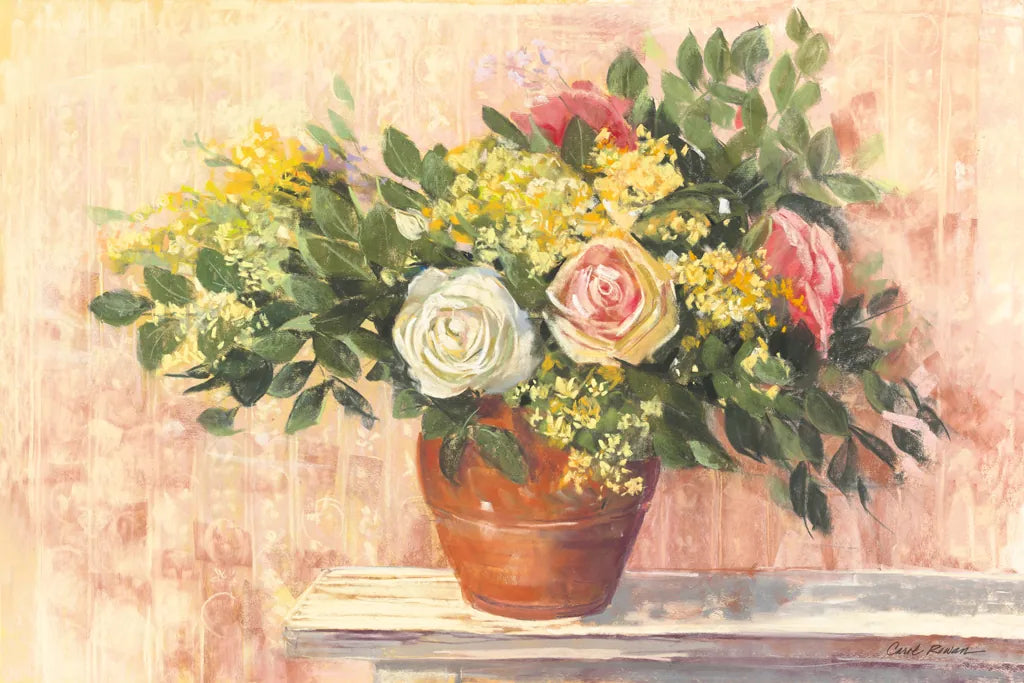 Country Roses by Carol Rowan. SKU 41555i. Archival Giclee Fine art print for wall decor.