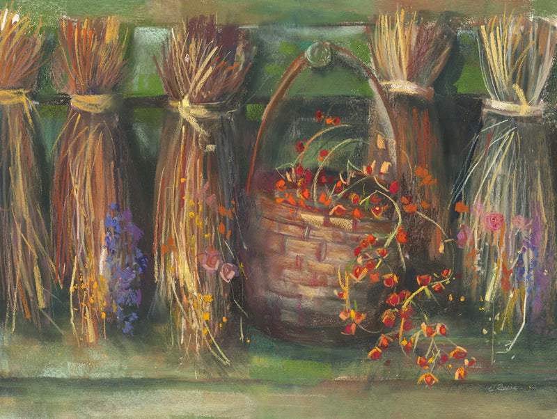 Drying Herbs by Carol Rowan