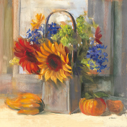 Fall Bouquet by Carol Rowan. SKU 41808a. Archival Giclee Fine art print for wall decor.