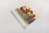 Gardeners Still Life with Gerberas by Carol Rowan. shown as a rolled paper print. Available as archival giclee rolled canvas, fine art paper, or poster print. SKU 42294i.