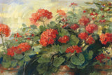 Geranium Wave Cream by Carol Rowan. SKU 42288i. Archival Giclee Fine art print for wall decor.