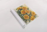 Golden Peonies by Carol Rowan. shown as a rolled paper print. Available as archival giclee rolled canvas, fine art paper, or poster print. SKU 19296i.