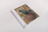 Grasses in Red Vase by Carol Rowan. shown as a rolled paper print. Available as archival giclee rolled canvas, fine art paper, or poster print. SKU 7934h.