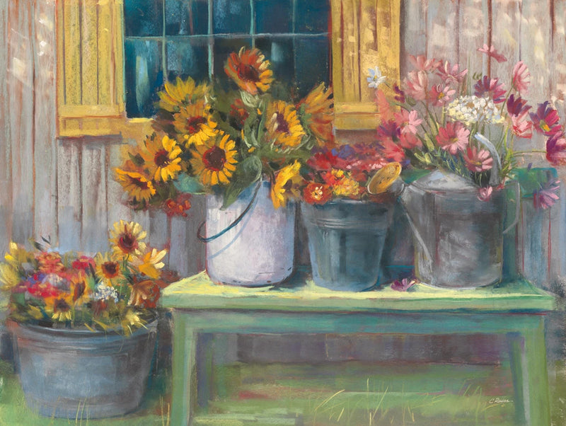 Green Bench by Carol Rowan