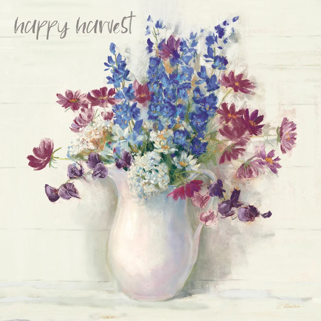 Harvest Ironstone Bouquet II by Carol Rowan. SKU 47828a. Archival Giclee Fine art print for wall decor.