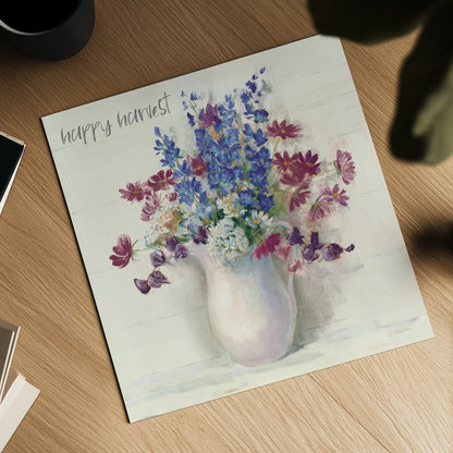 Harvest Ironstone Bouquet II by Carol Rowan. Shown as a detailed flat fine art print, highlighting archival giclee quality. Available as an archival giclee rolled canvas, fine art paper, or poster print. SKU 47828a.