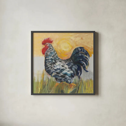 Hector by Carol Rowan. Shown in a sleek black glass frame for a contemporary gallery look. Available as an archival giclee rolled canvas, fine art paper, or poster print. SKU 8164a.