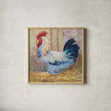 Hercule by Carol Rowan. Shown in a natural wood glass frame for a timeless modern aesthetic. Available as an archival giclee rolled canvas, fine art paper, or poster print. SKU 8166a.