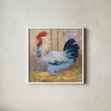 Hercule by Carol Rowan. Shown in a crisp white glass frame for a clean and minimalist style. Available as an archival giclee rolled canvas, fine art paper, or poster print. SKU 8166a.