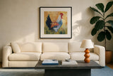 Horace by Carol Rowan. Displayed in a glass frame with matte in a clean modern living room. Available as an archival giclee rolled canvas, fine art paper, or poster print. SKU 8163a.