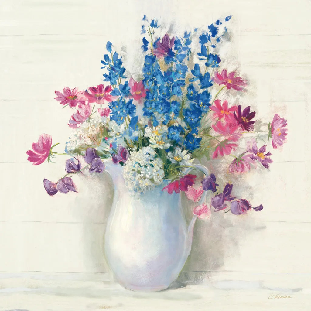 Ironstone Bouquet II Bright by Carol Rowan. SKU 46643a. Archival Giclee Fine art print for wall decor.