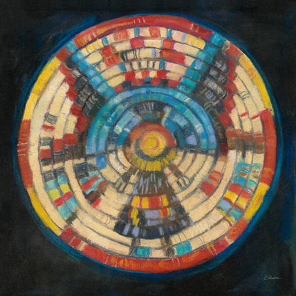 Kachina Basket by Carol Rowan. SKU 38635a. Archival Giclee Fine art print for wall decor.