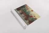 Kathleens Geraniums Crop by Carol Rowan. shown as a rolled paper print. Available as archival giclee rolled canvas, fine art paper, or poster print. SKU 7933i.