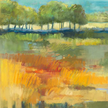 Late Summer Landscape I by Carol Rowan. SKU 8980a. Archival Giclee Fine art print for wall decor.