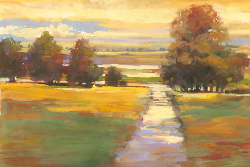 October Path Crop by Carol Rowan. SKU 12781i. Archival Giclee Fine art print for wall decor.