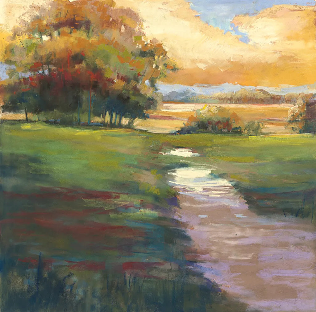 Out for a Walk by Carol Rowan. SKU 21449a. Archival Giclee Fine art print for wall decor.