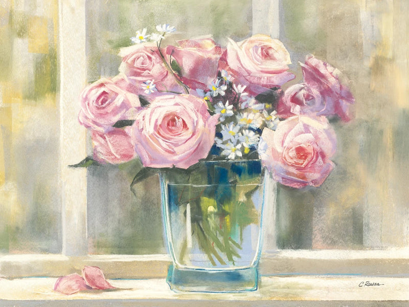 Pale Pink Roses by Carol Rowan