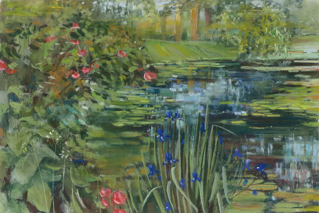 Peaceful Pond by Carol Rowan. SKU 36214i. Archival Giclee Fine art print for wall decor.