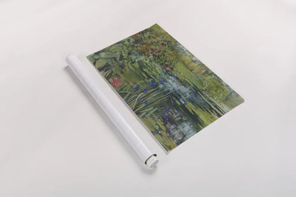 Peaceful Pond by Carol Rowan. shown as a rolled paper print. Available as archival giclee rolled canvas, fine art paper, or poster print. SKU 36214i.