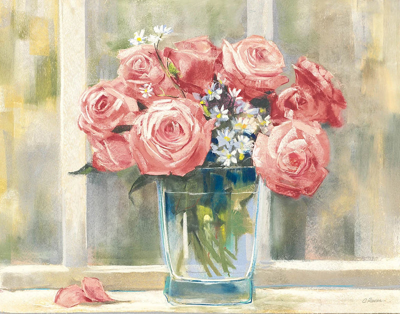 Pink Roses by Carol Rowan