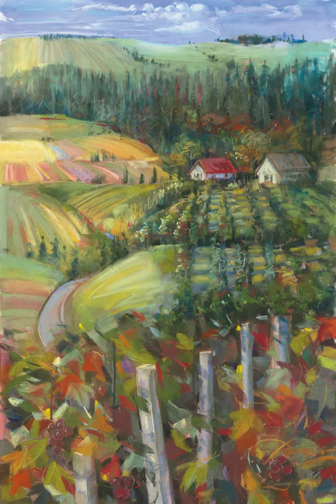 Quiet Farm Field by Carol Rowan. SKU 19148h. Archival Giclee Fine art print for wall decor.