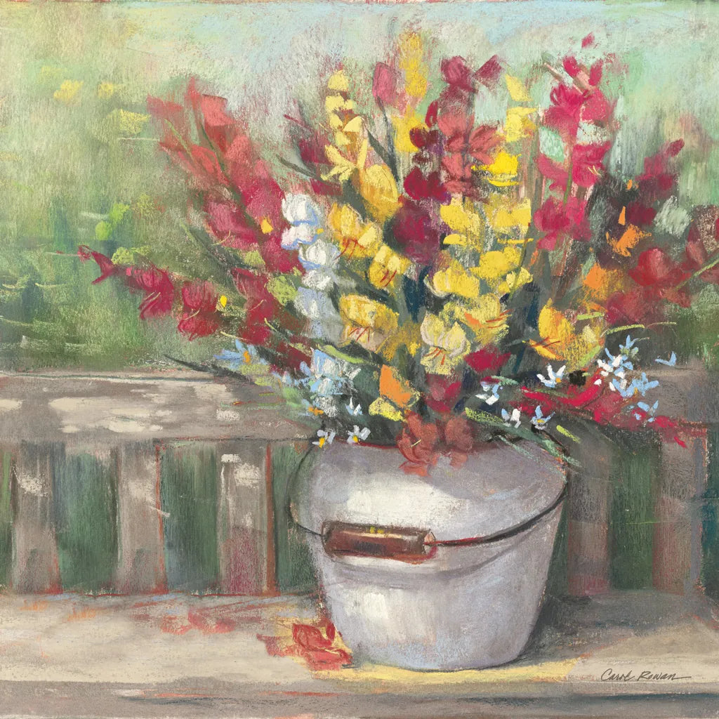 Snapdragon Bouquet by Carol Rowan. SKU 65548a. Archival Giclee Fine art print for wall decor.