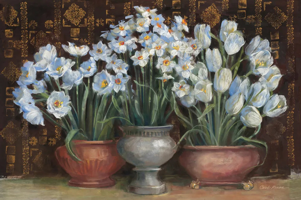 Spring Blossoms by Carol Rowan. SKU 42378i. Archival Giclee Fine art print for wall decor.