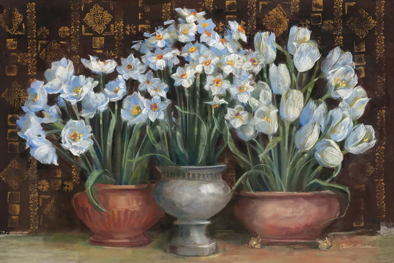 Spring Blossoms by Carol Rowan. SKU 42378i. Archival Giclee Fine art print for wall decor.