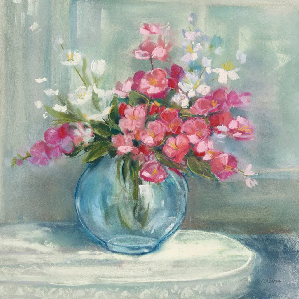 Spring Bouquet I Crop by Carol Rowan. SKU 38627a. Archival Giclee Fine art print for wall decor.