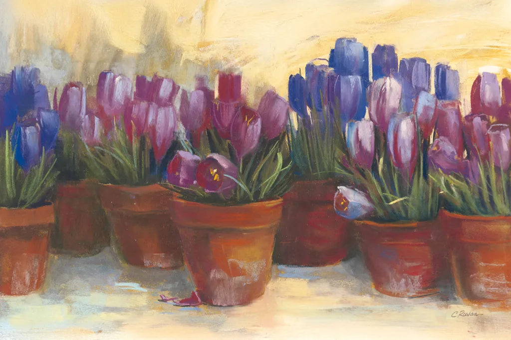 Spring Crocus by Carol Rowan. SKU 9019i. Archival Giclee Fine art print for wall decor.