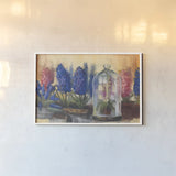 Spring Hyacinths by Carol Rowan. shown as a paper print in a white frame. Available as a archival giclee rolled canvas, fine art paper, or poster print. SKU 41861i.
