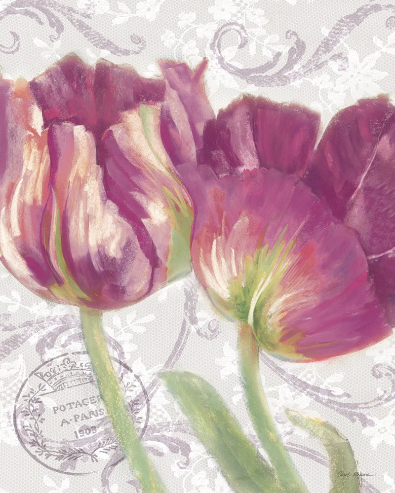 Spring Tulips Fuchsia I by Carol Rowan