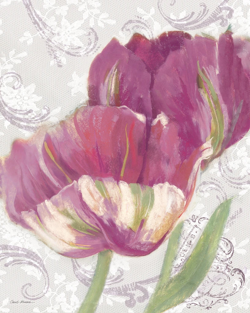 Spring Tulips Fuchsia II by Carol Rowan