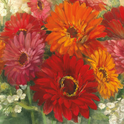 Summer Gerberas I by Carol Rowan. SKU 27831a. Archival Giclee Fine art print for wall decor.