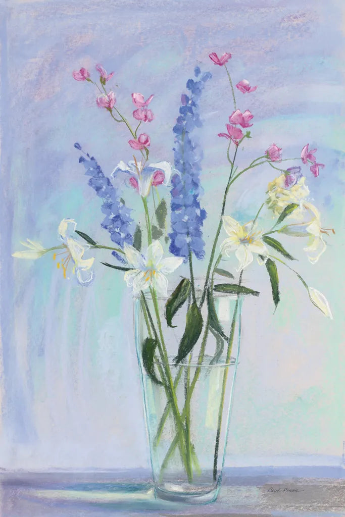 Summer Vase I by Carol Rowan. SKU 42350h. Archival Giclee Fine art print for wall decor.