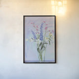 Summer Vase I by Carol Rowan. shown as a paper print in a black flame. Available as a archival giclee rolled canvas, fine art paper, or poster print. SKU 42350h.